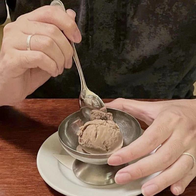 Креативный контейнер для чашки мороженого из нержавеющей стали, кухонный бар, бокал для вина, металлическая салатница, десертная тарелка с фруктами, товары для вечеринок