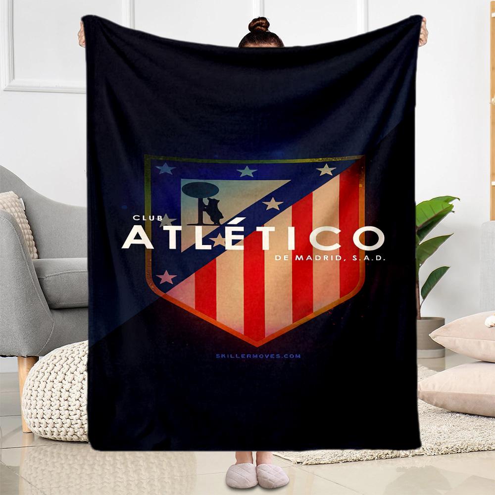 Atletico Madrid Blanket Comfortable Perfect For Bedding Livingroom Seaside For All Seasons Modern Perfect Gift For Relatives And Friends