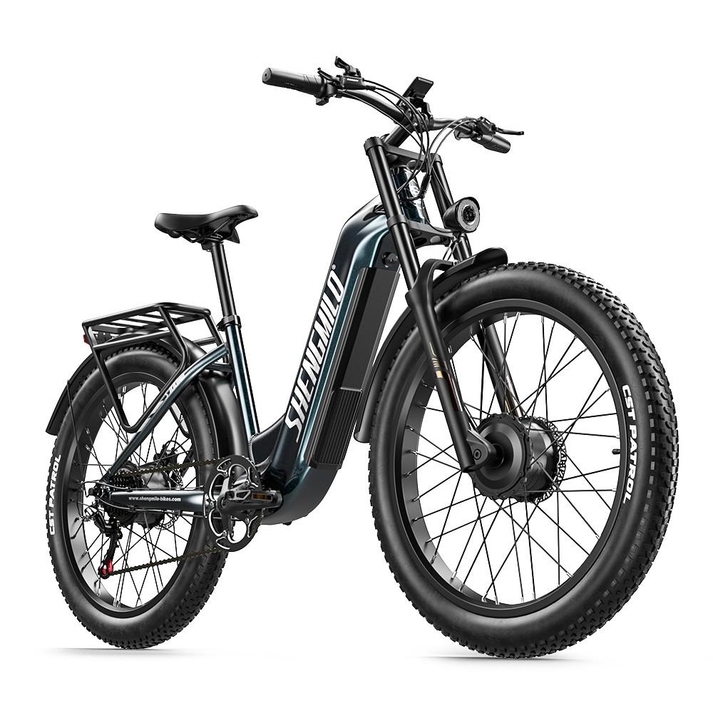Shengmilo S700 PRO All Terrain E-Bike 2000W Dual Motor 45km/h 40° Climb 26" Fat Tire Electric Bike with IP65 Color Display