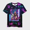 Футболка с рисунком аниме Arcane League Jinx Graphic 3D Printed для мужчин и женщин с коротким рукавом и круглым вырезом, повседневная верхняя одежда в стиле Харадзюку