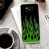 Cool Green Red Flame Fire Cover For Xiaomi Poco X6 X7 X5 Pro X4 Gt X3 Nfc F6 Phone Case F5 F4 F3 F2 F1 M5S M4 M3 Print Shell Hou