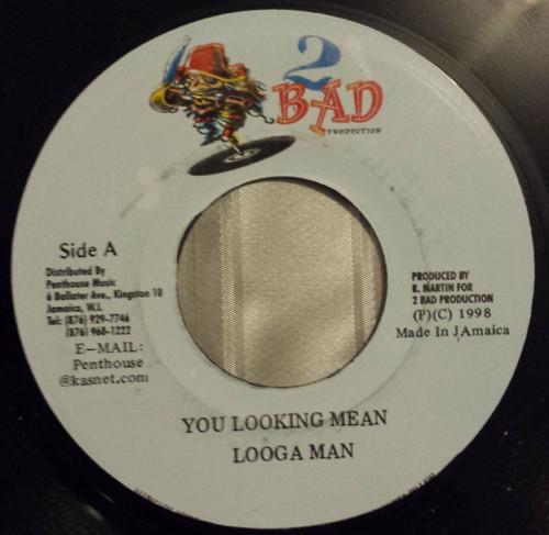 7-дюймовая пластинка LOOGA MAN - You Looking Mean NONE 2 Bad Production 1998 Ямайка Регги, Ска и Даб Б/у