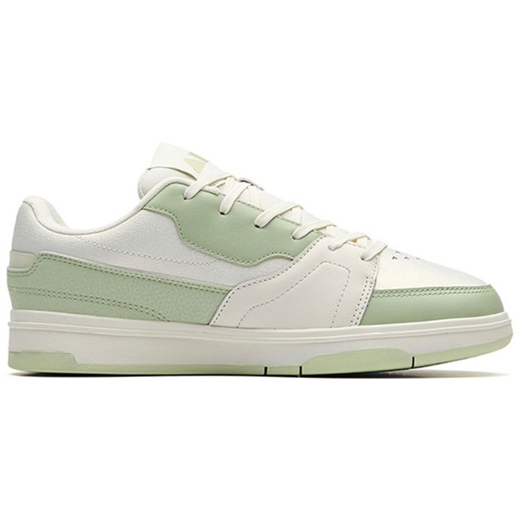 Anta Aoyu Durable Low-Top Skate Shoes Women Sneakers White Green 122238077-5