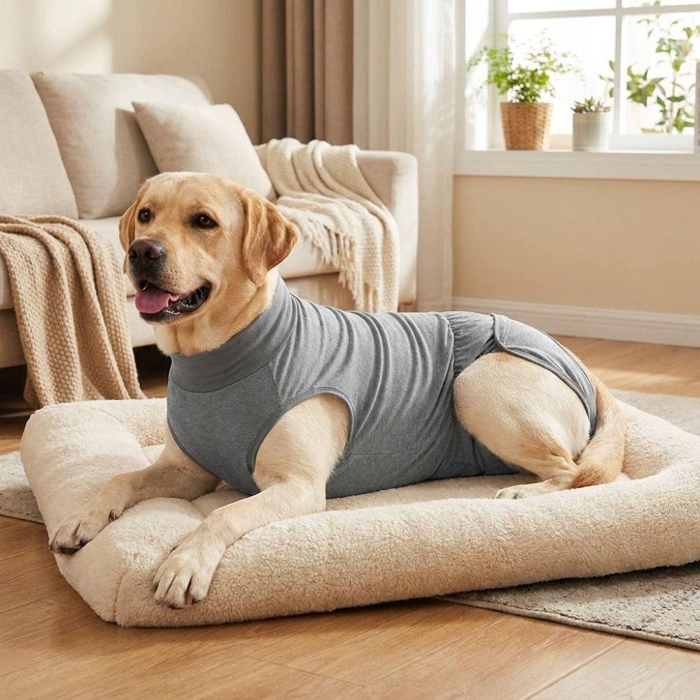 Adjustable Dog Anti Licking Shirt Soft Breathable Pet Recovery Clothes Recovery Period