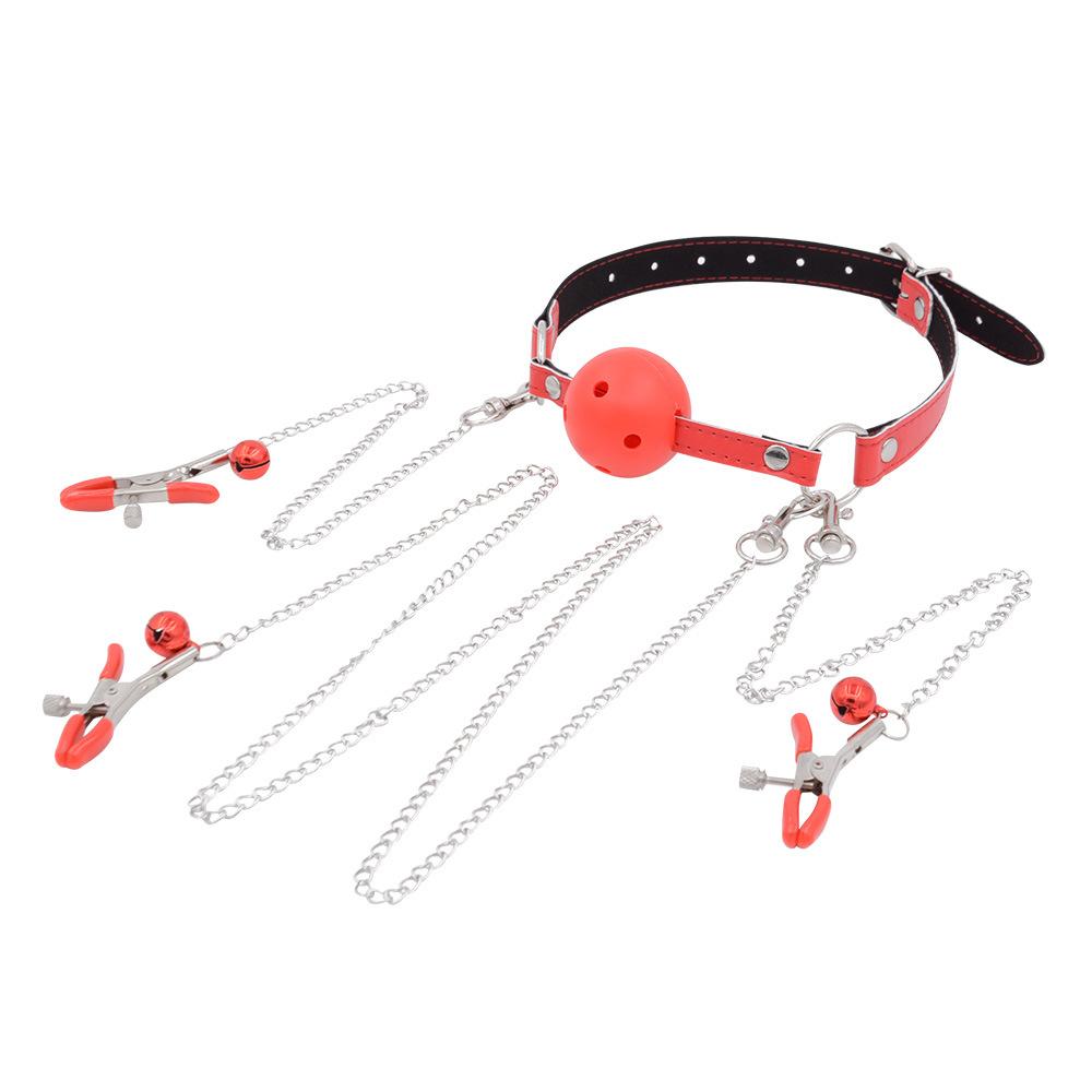 SM Ball Gag Yin Nipple Clamp Clamp Clip Clamp ...