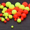 100PCS Foam Floats Ball Beads Beans Pompano Float Bottom Rig Rigging Material for Saltwater Freshwater Fishing Fake Bait