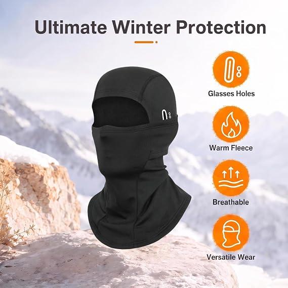 Adult & Kids Ski Balaclava, Windproof Thermal Full Face Neck Cover, Stretch Ski Mask Helmet Liner for Skiing Snowboarding Cycling