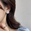 Классические простые розовые серьги-гвоздики из смолы для женщин Новое очарование Мода Летний отпуск Пирсинг Украшения Корейские серьги Подарок