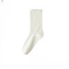 Female Spring Candy Color Roll Edge Breathable Sweat Absorbent Boneless Month In The Tube Pile Socks