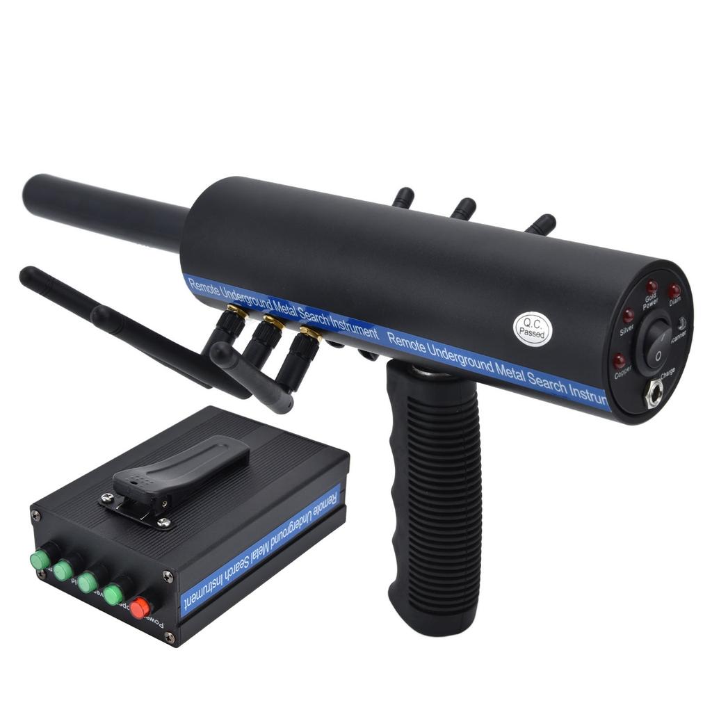 Металлоискатель AKS, ручной металлоискатель с 6 антеннами и дальностью действия 1000 метров, высокая точность, черный цвет