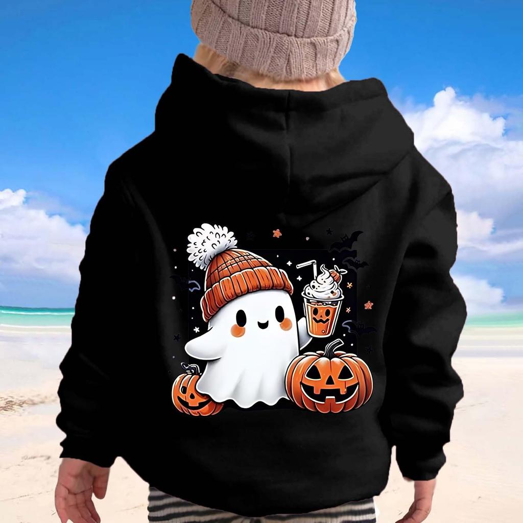 Children's Boys' Fashion Halloween Printed Hoodie Sweatshirt