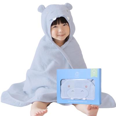 BabyGoo Пушистый детский халат для купания, Подарок для малыша, 100% органический хлопок, Прошел проверку безопасности, Полотенце для купания, Пеленка, для новорожденных мальчиков и девочек, Мишка, Слон