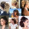 Synthetic 12Inch Short Curly Claw Clip Ponytail Hair Extensions Heat Resistant Fiber Hairpiece for Women Daily Use
