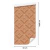 Geometric orange and peach rhombus wallpaper 50x1000