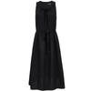 VEROMODA Pure Cotton Beaded Neck Tie-Waist A-Line Dress