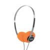 Koss X Retrospekt Retro Retro Orange Adjustable Wired Orange P/21 On-Ear Headphones, Foam, Headband, 3.5mm Plug, Black, Silver.