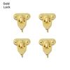 Metal DIY Manual Suitcase Box Mini Metal Crafts Trunk Locks Case Corner Protector Doll Bags Parts
