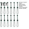 Decorative Garland Hangers 12 Pcs Christmas Hanger Ribbons, Silicone Ornament And Strings for Flexible Hooks Tree, Adjustable Sliding Holiday