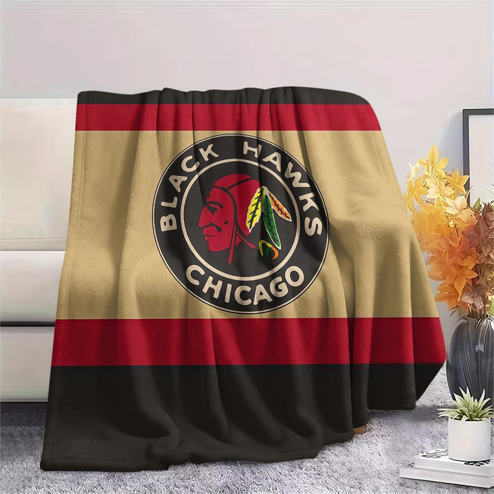 Chicago Blackhawks2 Flannel Blanket, High quality Comfortable for All Seasons, Home Decor, Warmth and Comfort