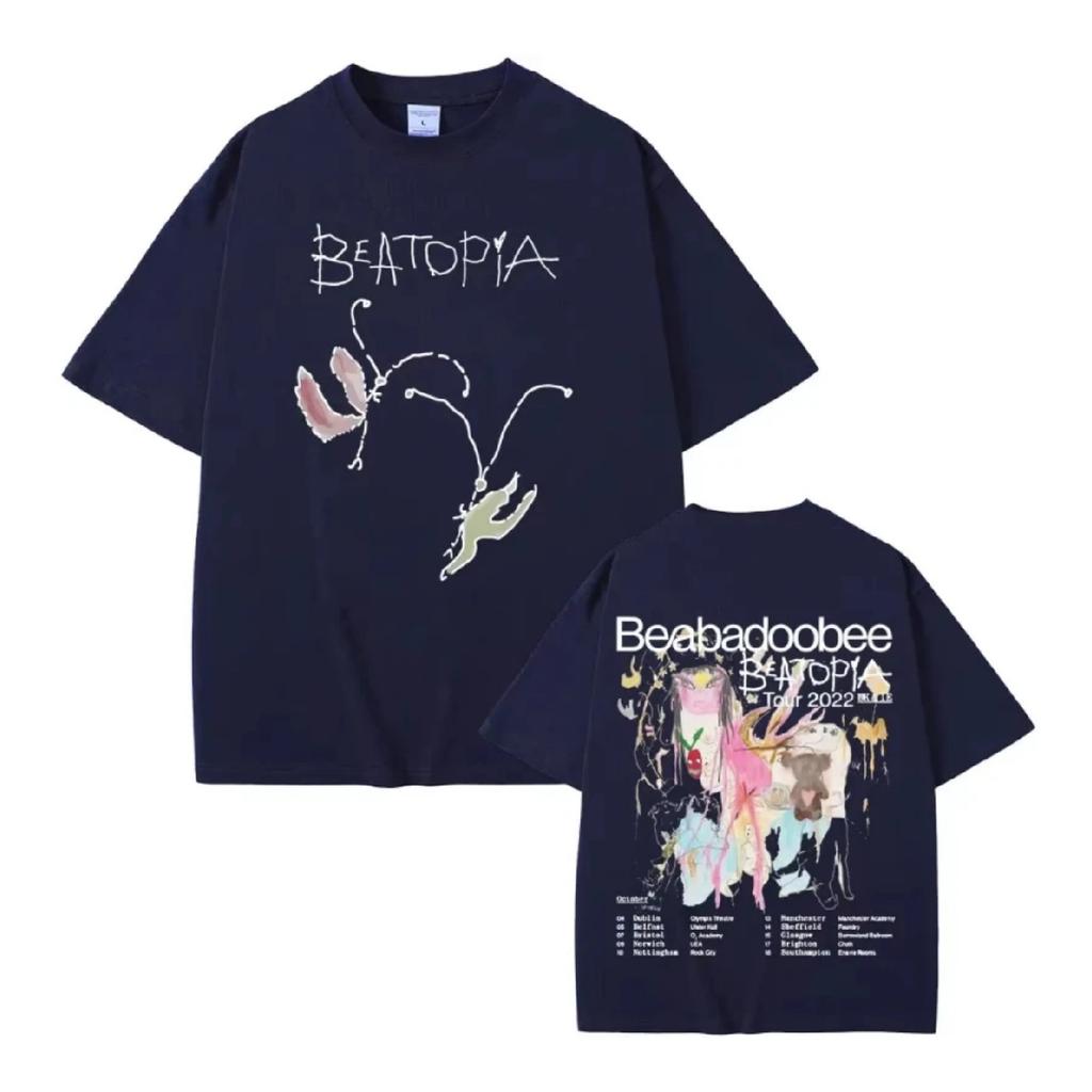 Футболка Beabadoobee Beatopia Tour Мужская Женская Мода Харадзюку Футболка Мужская Повседневная Хлопковая Оверсайз Уличная Одежда Эстетичные Футболки