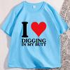 Funny Start Digging Weirdcore Cursed TShirt for Men Cotton Printed Graphic Tees Streetwear Clothing Y2k Streetwear T Shirt