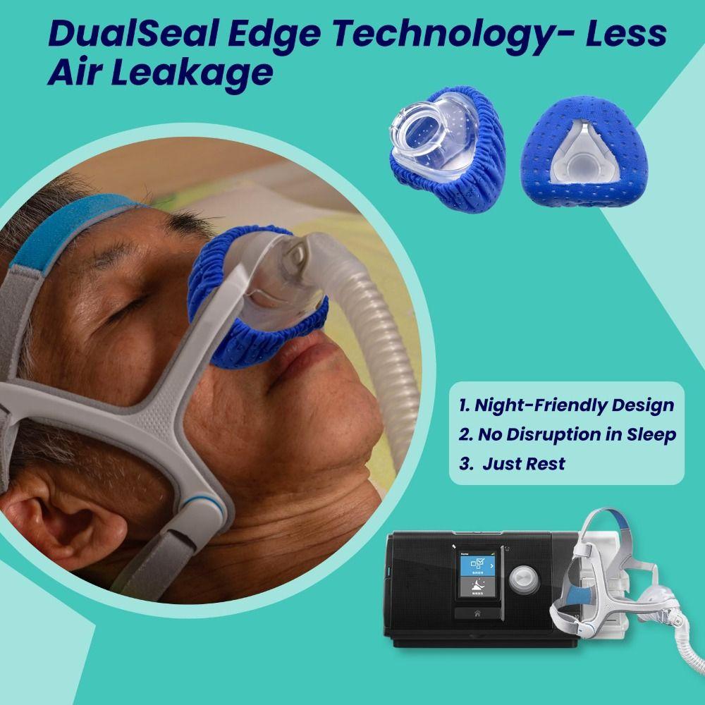 Reusable CPAP Mask Covers Soft Full Face Mask Cushions CPAP Nasal Mask Liners Reduces Air Leaks