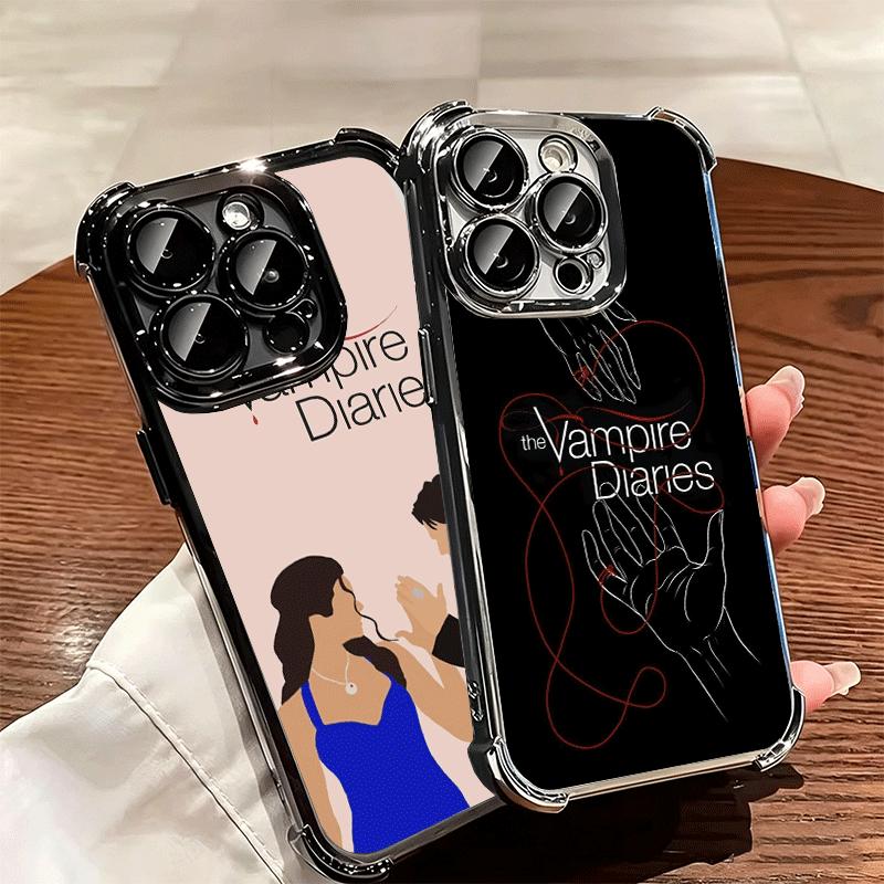 Мягкий чехол для телефона Дневники вампира Для iPhone 15 16 17 Air 14 Pro Max 16E Plus 13 12 Mini Покрытие Защита от падений Fundas