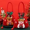 Очаровательная кукла-лось Рождественский подарочный пакет Милый снеговик Большая вместимость Праздничный подарочный пакет Забавный прочный мешок на шнурке Дети Взрослый