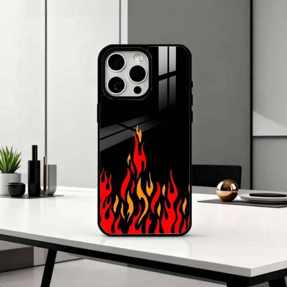 КРУТЫЙ F-Мода F-Пламя Чехол Для Телефона Для iPhone17,16,15,14,13,12,11 Plus,Pro Max Магнитный Для Magsafe Беспроводной Зарядки