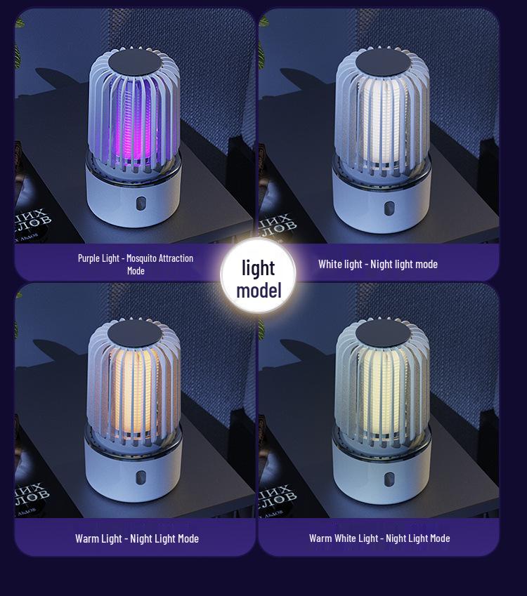 Перезаряжаемая электрическая лампа-уничтожитель комаров с USB - Ночник и репеллент для спален