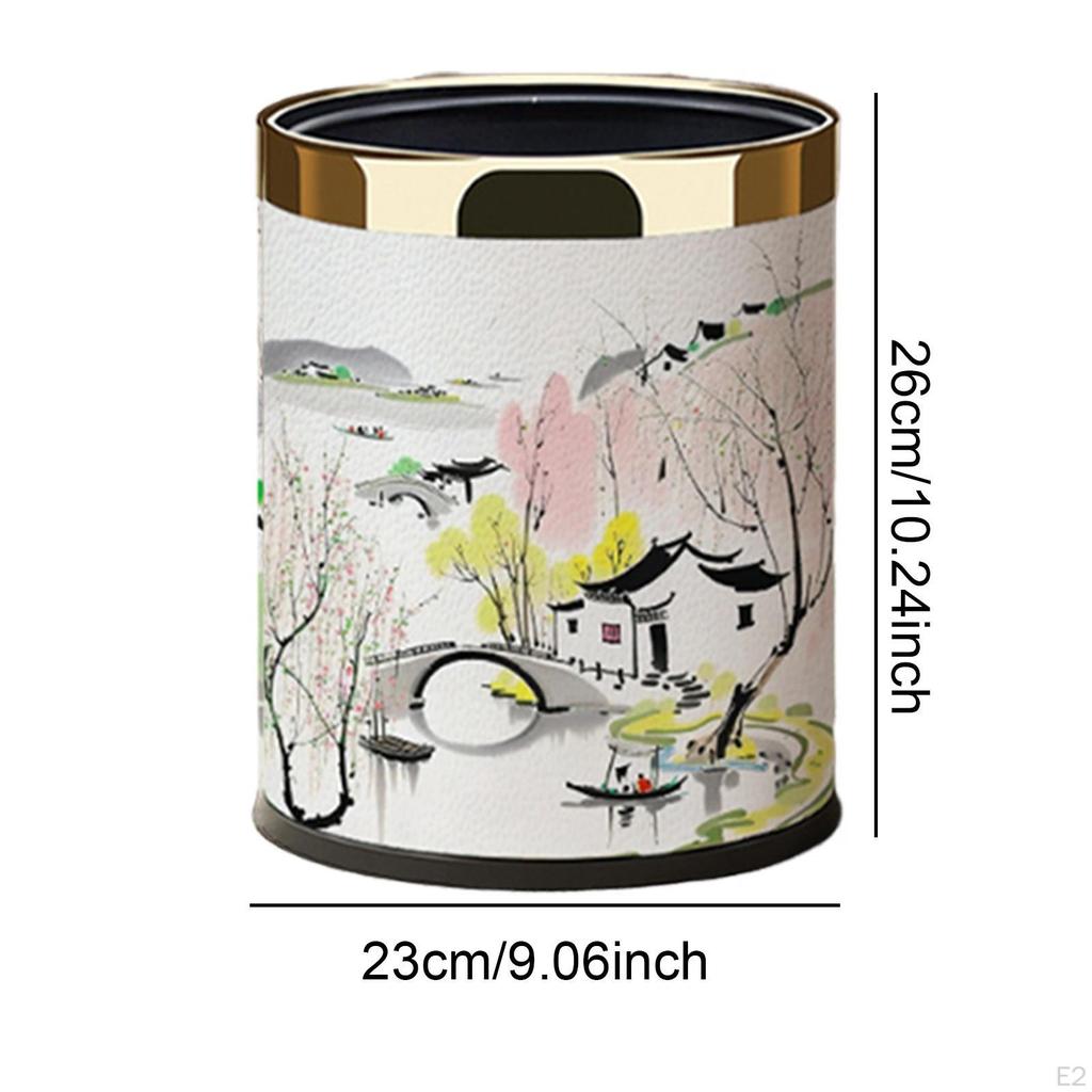 10 л Элегантное декоративное мусорное ведро для дома, офиса, отеля, ванной комнаты, гостиной