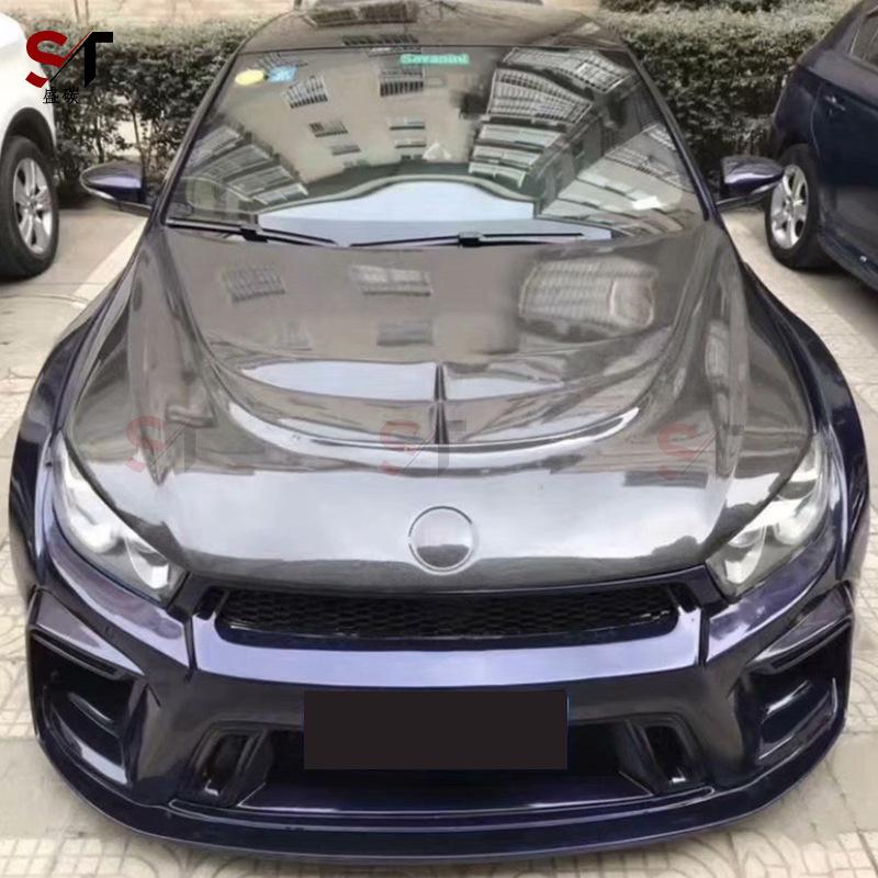 Volkswagen Scirocco Carbon Fiber Engine Hood Bonnet - Modified Front Car Body Kit Cover