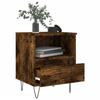 Maison Exclusive - Table de chevet chêne fumé 40x35x50 cm bois d’ingénierie