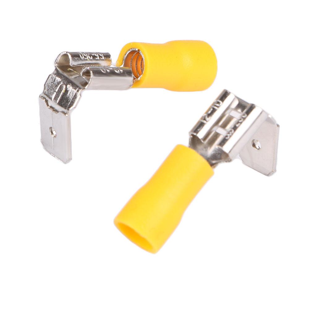 22-10AWG Male Female Piggy Back Insulated Crimp Spade Wire Cable Connector Terminal Piggyback