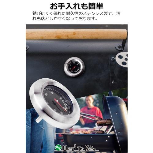 UTK Usagi To Kame Духовой термометр, 60-430C (140-162F), Нержавеющая сталь, без батареек, для пиццерийных печей, копчения, барбекю и дровяных печей