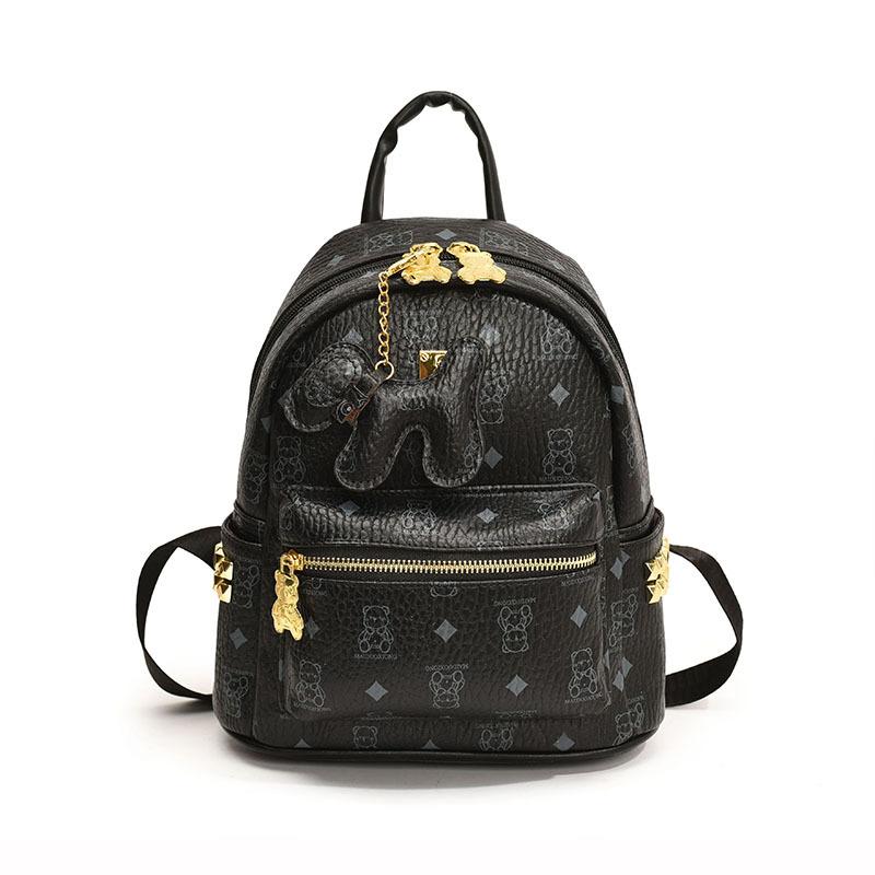 Ранняя весна новая высококлассная сумка медведь классический рюкзак универсальный на одно плечо женский