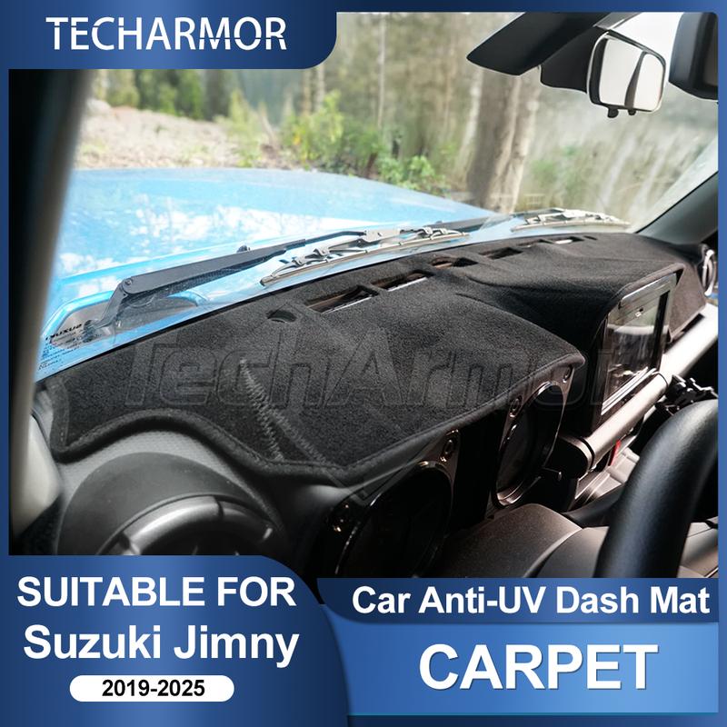 Накладка на панель приборов для Suzuki Jimny 2025- Sunshade Protector Анти-УФ Коврики на панель Нескользящие накладки Автоаксессуары для интерьера