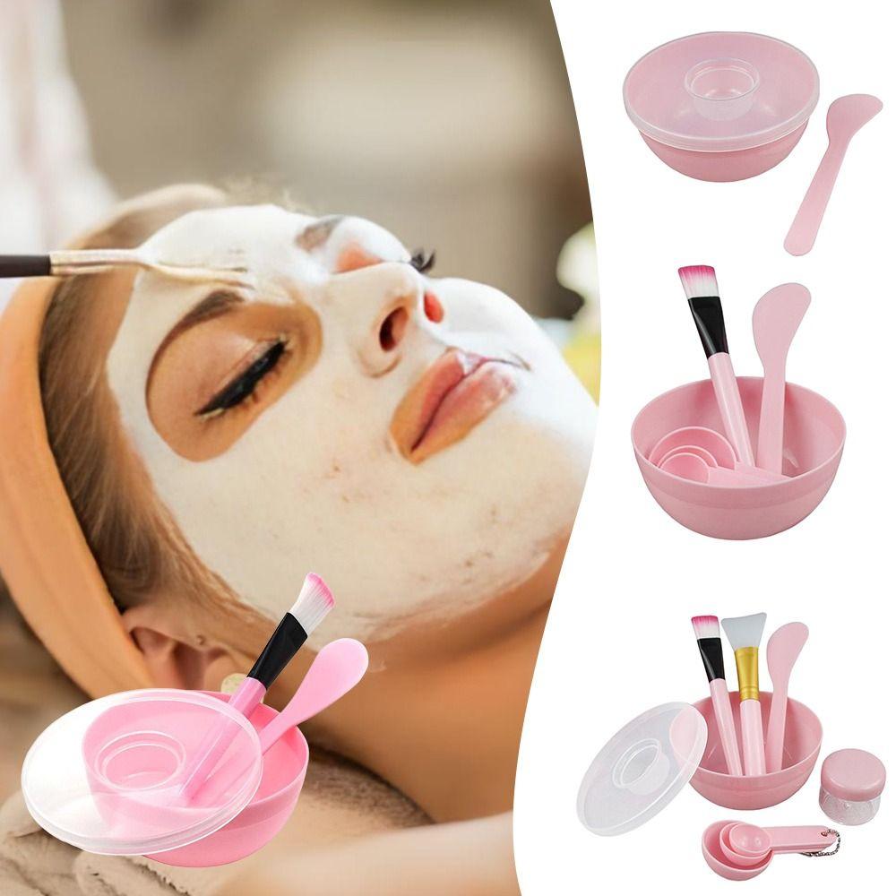 DIY Face Mask Mixing Bowl Set Silicone Facemask Mixing Tool Makeup Brushes Woman Facial Tools