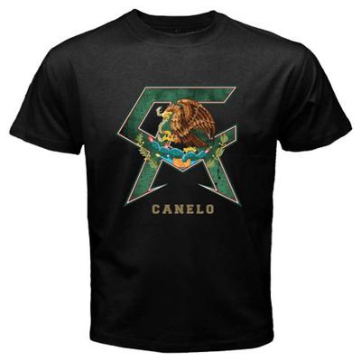 Новая футболка унисекс SAUL ALVAREZ CANELO с символом чемпиона по боксу, черные размеры от S до 5XL