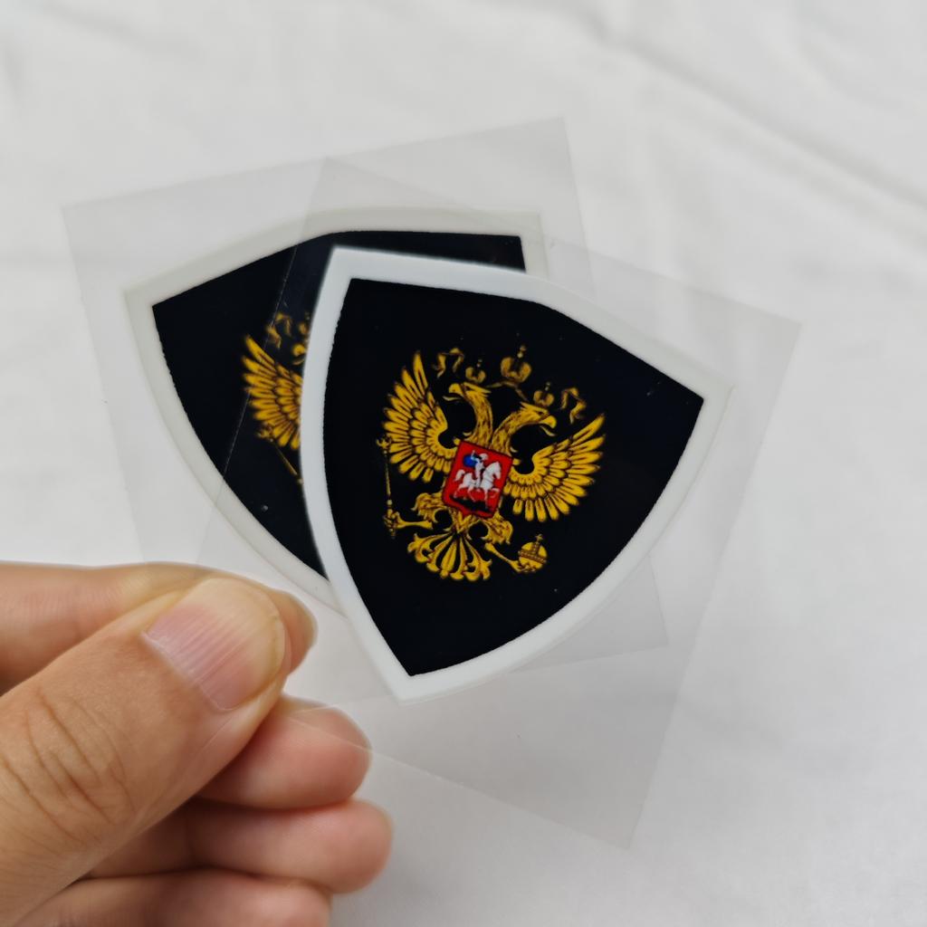 2 штуки наклеек-значков на автомобиль в стиле российского национального герба, наклейки-значки на багажник/крыло автомобиля, подходят для всех автомобильных аксессуаров