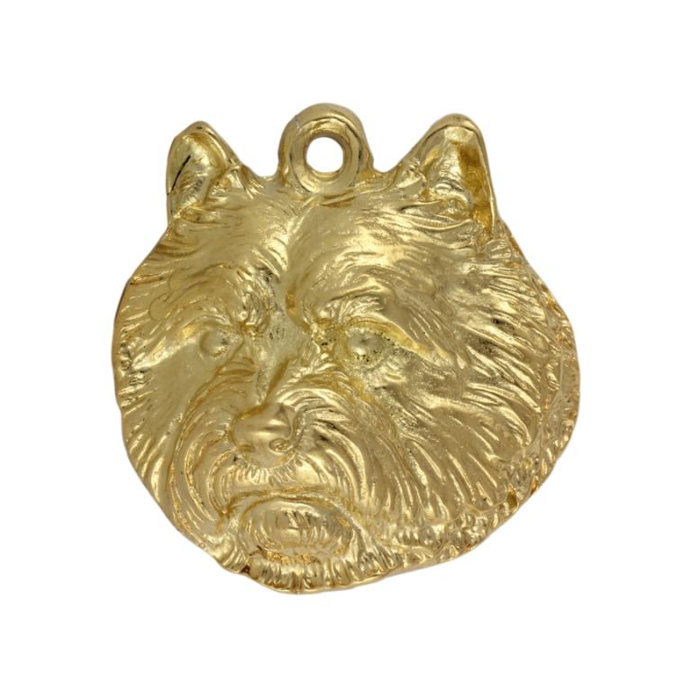 Norwich Terrier - Gilded Key Ring with Dog In Gift Box, Handbag Decoration, Luxury Accessory by Art-Dog Brand