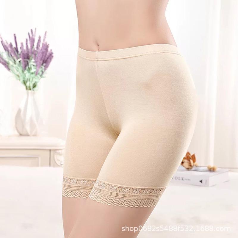 Четыре размера женские большие размеры модал анти-воздействие летние защитные брюки 3/4 с высокой талией