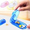 Pill Cutter Strong Sealing Storage Portable Sharp Blade Tablet Cutter for Trip