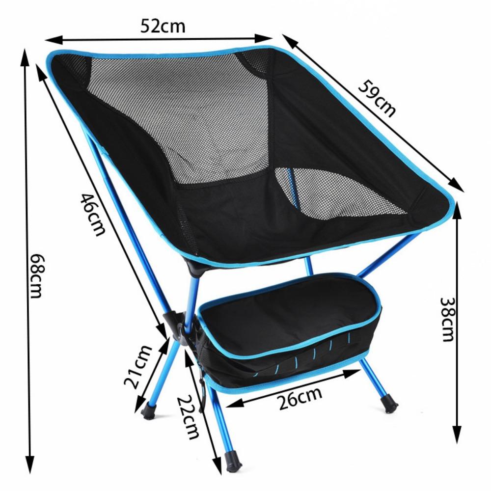Ultra-Light Aluminum Folding Moon Chair - Portable Reclining Outdoor Chair for Camping, Beach, Hikers & Campers HH