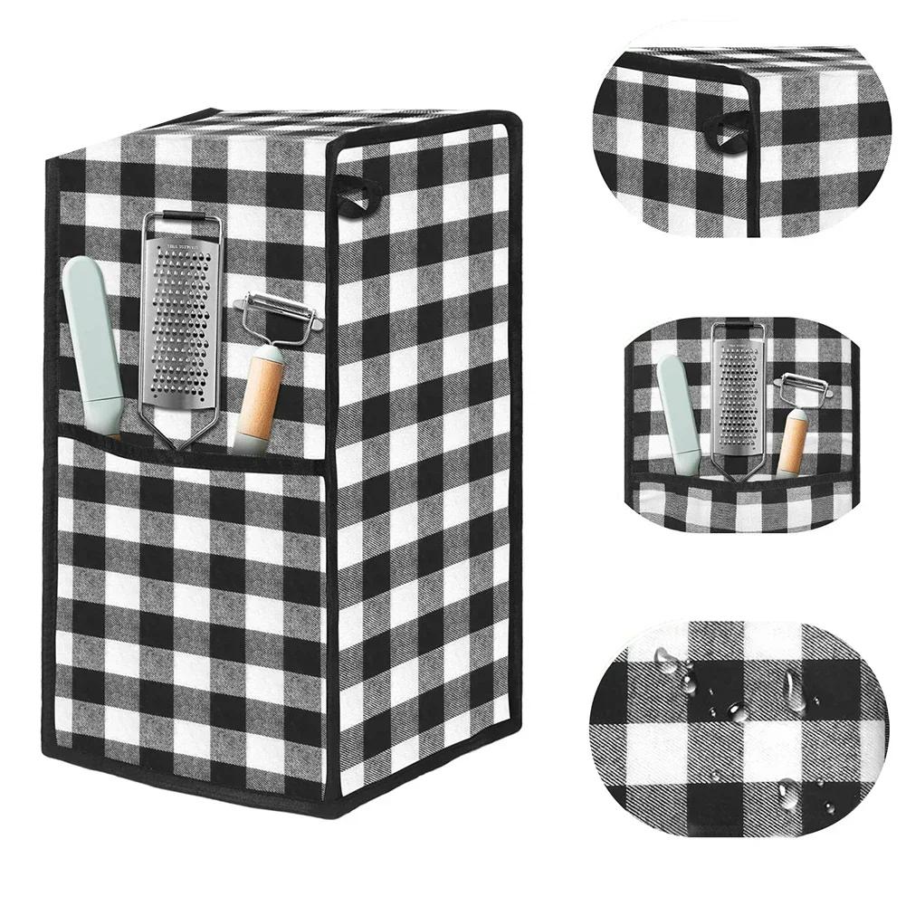 Blender Dust Cover for Kitchen For Appliances with Storage Pockets Protects Mixers and Blenders from Dust and Scratches