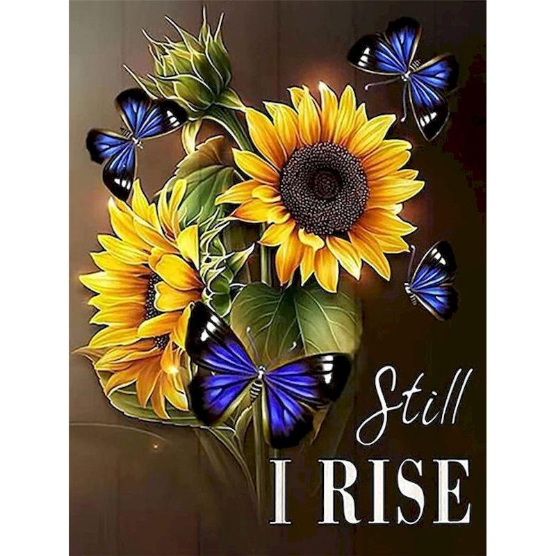 5D DIY Sunflowers Diamond Painting Kits Full Round Diamond Embroidery Cross Stitch Mosaic Art Home Decor Diamond