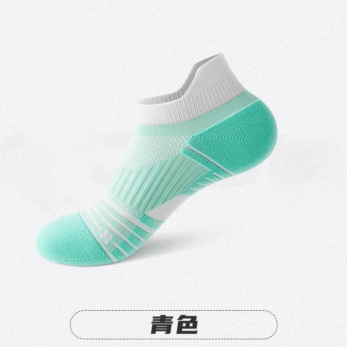 Спортивные носки, женские, короткие носки, тонкие, влагоотводящие и нескользящие, женские, профессиональные носки для бадминтона, бег. Носки на толстой подошве с полотенцами