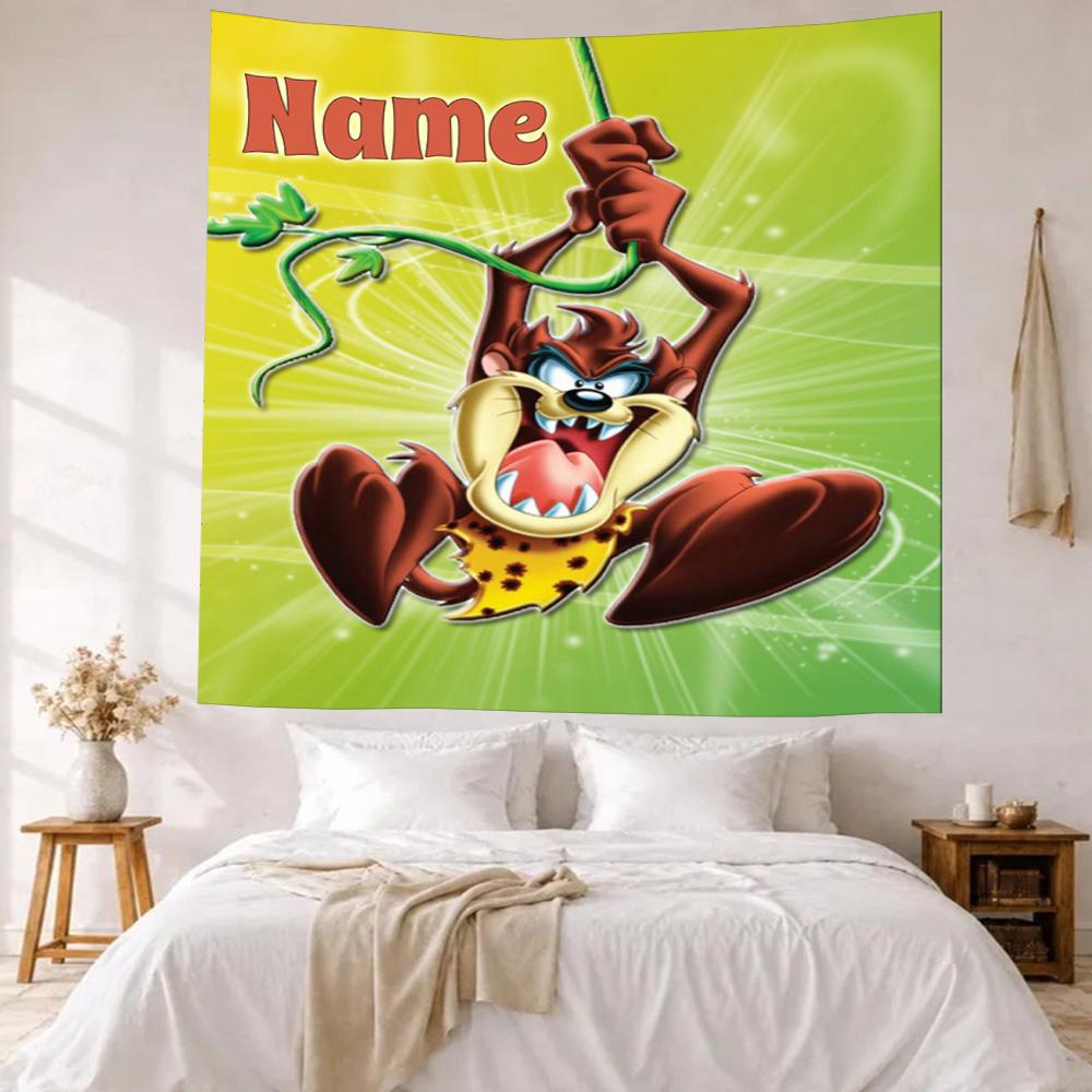 Warner Custom Your Name Wall Decor Tapestry Art For Pet Memorial Birthdaywedding Party Backdrop Family Gift