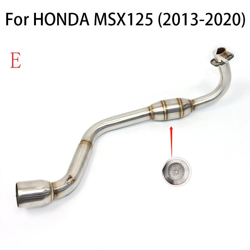 For HONDA MSX125 MSX125SF 2012-2020 Upgrade Motorcycle Exhaust Systems Header Front Link Tube Connect Middle Pipe