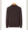 100% Refined Australian Wool Stand-up Collar Long-Sleeved T-Shirt for Men